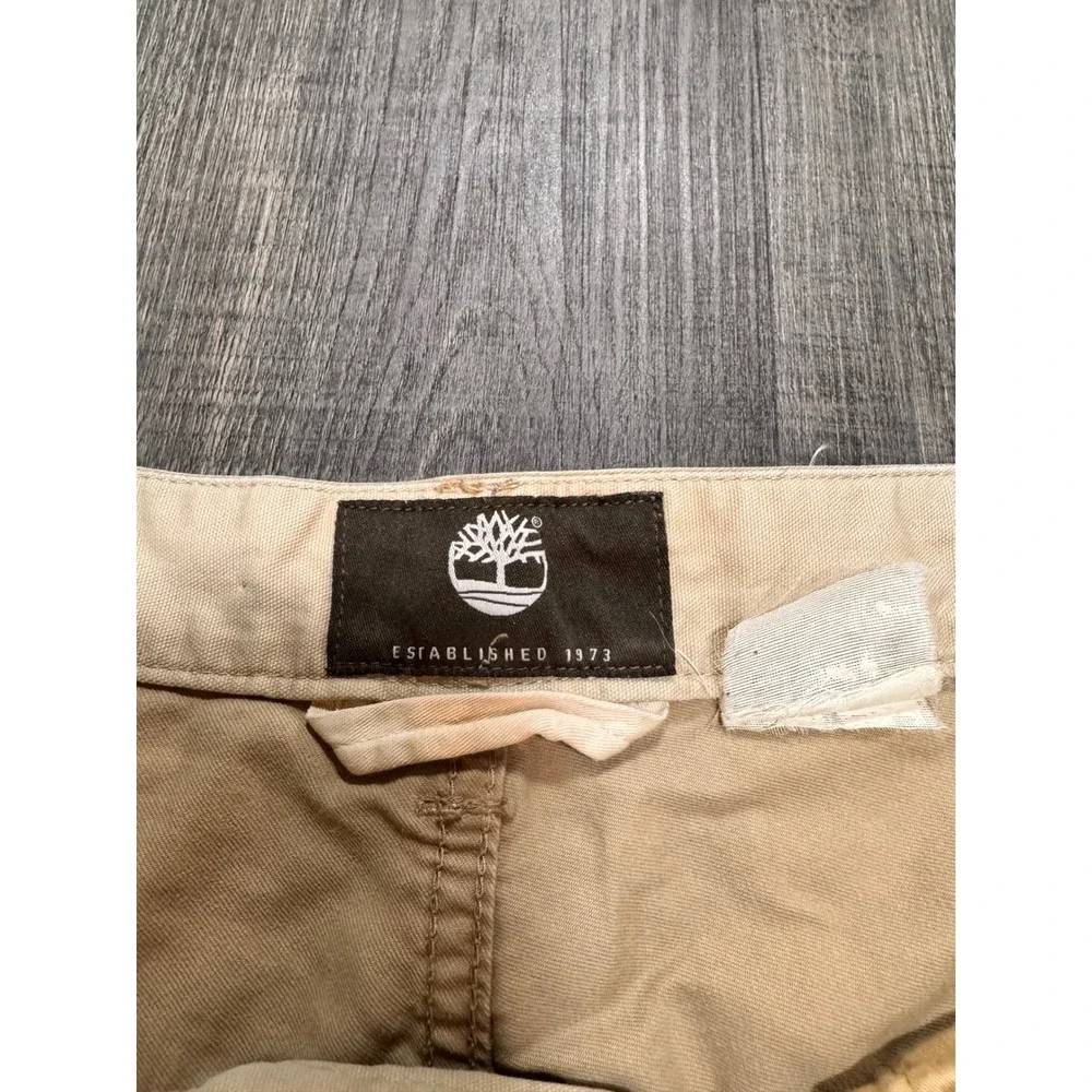 Timberland Earthkeepers Blacksville Mens 36 Straight Fit Khaki Chino Pants Tan